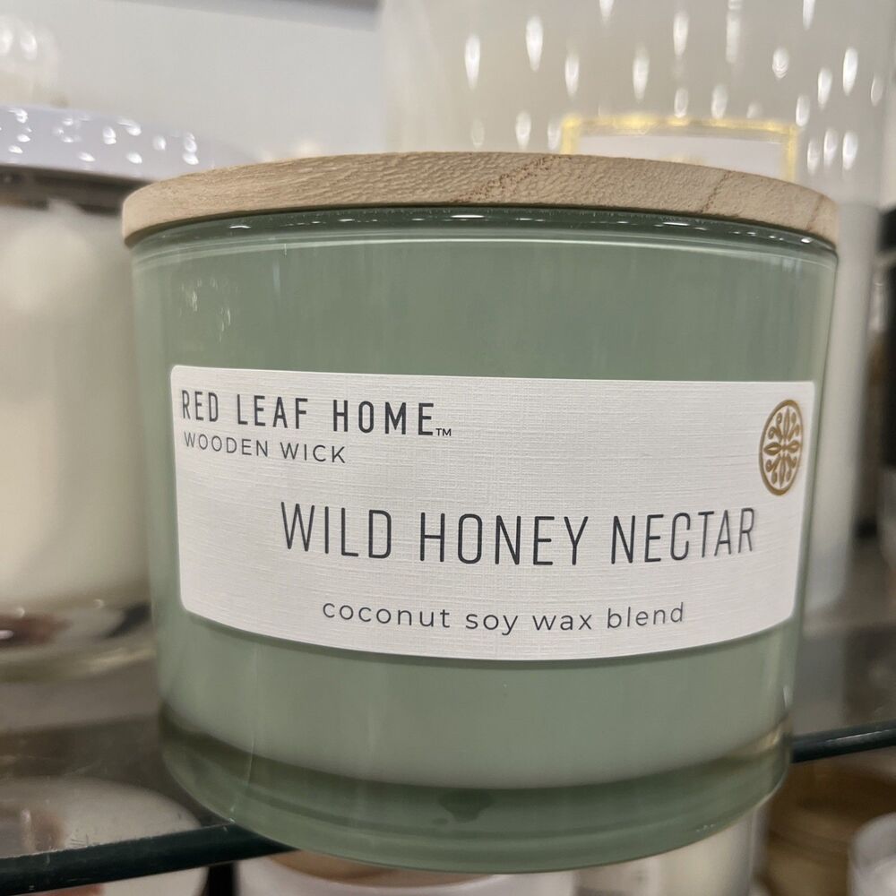 Wild Honey Nectar Candle from Red Leaf Home, 15oz Medium Candle